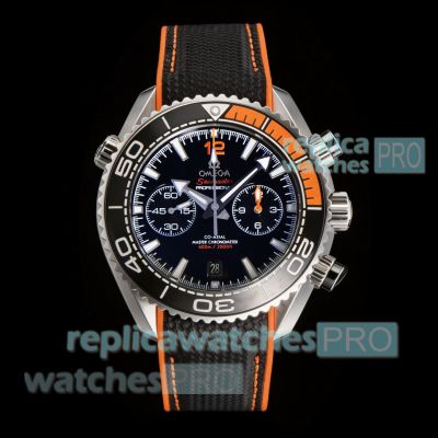 N1 Factory Swiss Clone Omega Seamaster Planet Ocean 600M Black & Orange Bezel Watch 